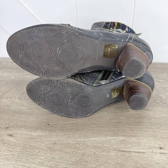 Spring Step L'ARTISTE Nancies Zip Leather Ankle Booties Boots Sz-37 - US 6.5-7 - Picture 7 of 11